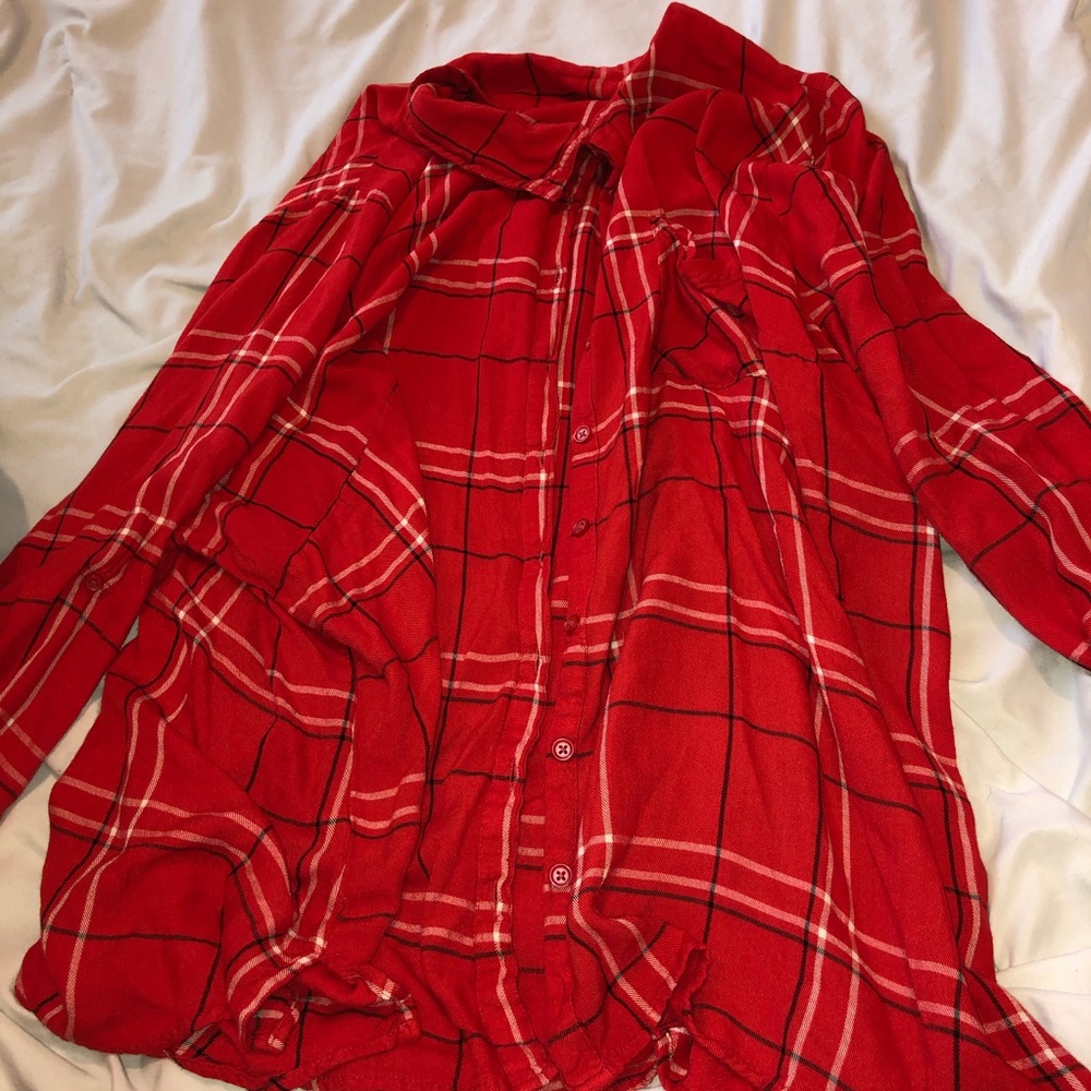 Faded Glory Red Flannel